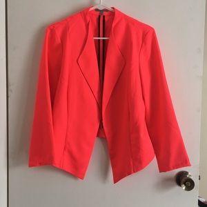 Highlighter pink blazer